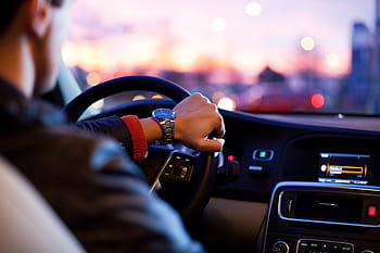 muž, Černá, Bunda, hospodářství, volant, Řidič, auto, provoz, pospěš si, soumrak, moderní