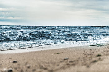 sea, ocean, water, wave, nature, sand, beach, shore, coast, horizon, blue