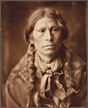 kvinde, hjemmehørende, amerikansk foto, chef garfield, indian, gammel, årgang, sepia, antik, vintage foto, antikke foto
