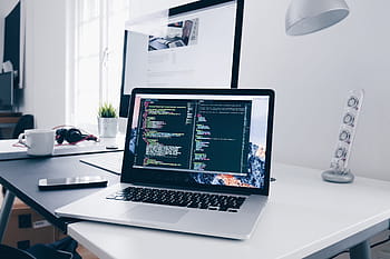 přenosný počítač, html kód, technologie, kód, kódování, počítač, vývojář, rozvoj, laptop, kancelář, tech