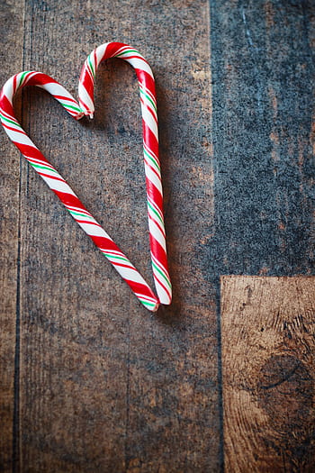 cukroví, hole, Vánoce, srdce, pár, candycane, Dovolená, sladký, rustikální, dřevo, Pozadí