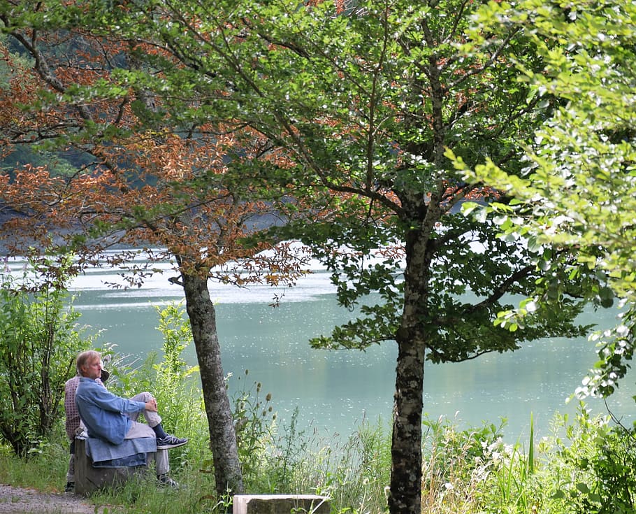 calm, holiday, lake, pause, landscape, water, nature, blue, annecy, summer, based