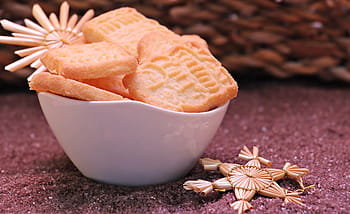 ciotola, biscotti, superiore, marrone, tessile, speculaas, pasticcini, biscotti di Natale, piccole torte, sgranocchiare, biscotto