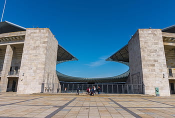 architecture, berlin olympic stadium, players ' tunnel, history, monument, berlin, sport, fussballstadtion, historically