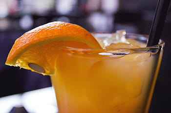 orange juice, cocktail, drink, orange, summer, refreshment, alcohol, alcoholic, glass, party, bar