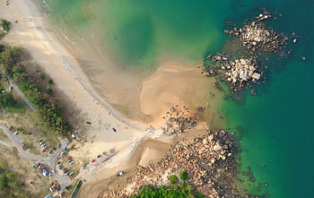 drone, dji spark, aerial view