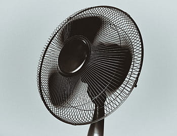 zapnutý, Černá, ventilátor podstavce, podstavec, fanoušek, vzduch, objekty, studio shot, nikdo, uvnitř, technologie