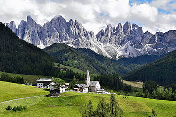 dolomity, dolomiti, Itálie, hora, Alpy, Příroda, hory, mraky, modrý, Evropa, krajina