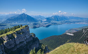 Niederhorn, danau, thun, Beatenberg, switzerland, pegunungan, pegunungan Alpen, Hiking, pendakian gunung, pemandangan, bern