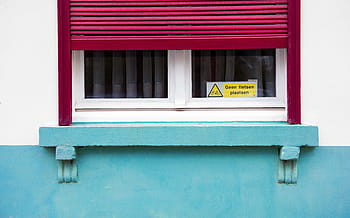 rot, Rollladentür zur Hälfte, geschlossen, Feld, Fenster, Hälfte, rollen, p, Tür, Glas, Wand