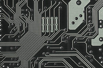 Černá, šedá, obvodová deska, prkno, počítač, čip, zpracování dat, pájený spoj, makro, základní deska, elektronika