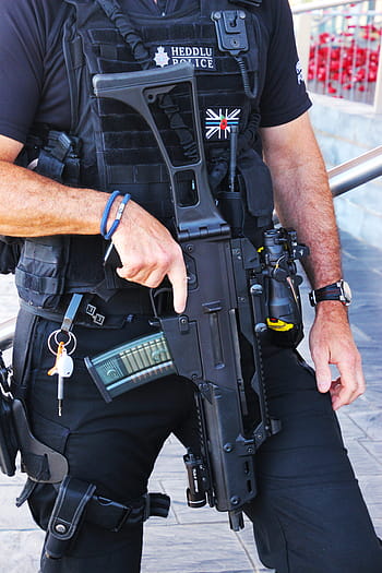 muž, hospodářství, útočná puška, policista, důstojník, policie, zákon, jednotný, policajt, bezpečnostní, bezpečnost