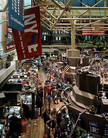 nyse flag, stock exchange, trading floor, new york, manhattan, business, finance, market, investments, money, trader