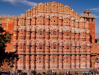 hawa mahal, rüzgarlar sarayı, bina, jaipur, rajasthan, Hindistan, okul