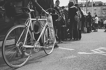 transport, rower, koła, trybiki, koła zębate, stal, kwestia, wzory, ludzie, asfalt, Droga