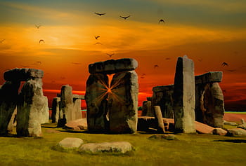 stonehenge, Anglie, starověké, kámen, památník, prehistorický, Skála, venkov, starý, prehistorie, tajemství