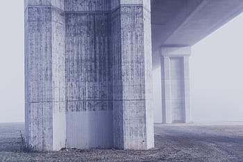 χαμηλός, γωνίας, λευκό, σκυρόδεμα, γέφυρα, κολόνα, αρχιτεκτονική, δομή, Κτίριο, δρόμος, μετάβαση