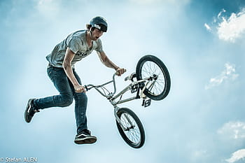 muž ramping, šedá, bmx kolo, bmx, sportovní, skok, mistrovství, turnaj, horské kolo, zakrnět, osoba