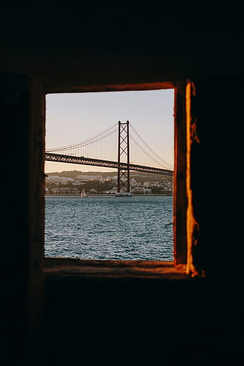 white, sailboat, body, water, bridge, sea, ocean, nature, outdoor, architecture, travel