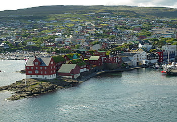 faroes, thorshavn, port, boats