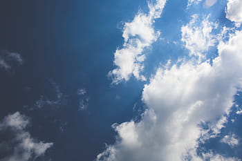 青、 空/、 白、 雲、 青空、 白い雲、 自然、 空、 晴れ、 天気、 日