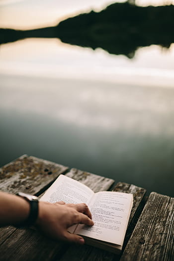 göl, okuma kitabı, yaz, dayanma, kitap, rahatlatıcı, zaman, akşam, Büyülü saat, kız kitap okumak, çocuk kitap okumak