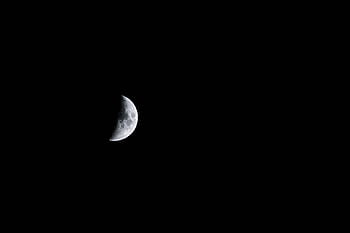 Viertelmond Illustration, dunkel, Nacht-, Himmel, Mond, Licht, Astronomie, Mondoberfläche, Mondlicht, planetarischer Mond, Vollmond