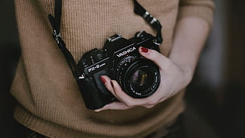 yashica camera woman, Yashica, Camera, Woman, technology, camera - Photographic Equipment, photographer, old-fashioned, old, hobbies, retro Styled