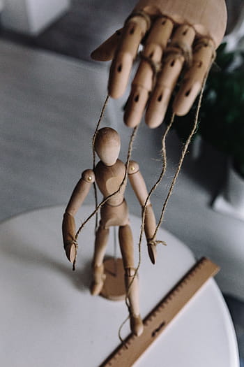 peragawati, berbagai, pose, Kayu, tangan, model, benang, pensil, boneka, berpose, figur