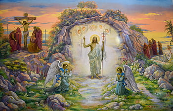 Jesu Kristi opstandelse, maleri, ikonografi, loft, kirke, Kristendom, russisk kirke, tamassos biskop, episkopeio, cypern
