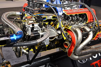 Červené, šedá, Černá, motor vozidla, super nabitý motor, motor závodní auto, motor, auto, super, 25, účtovány