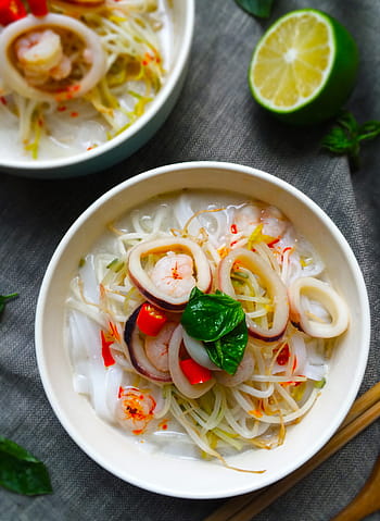 zuppa di gulasch di tom yum, tagliatella di riso, tom yum goong, la minestra, cibo, buongustaio, verdura, pasto, Spezia, freschezza, tagliatelle