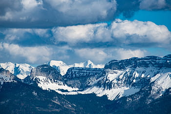 dağlar, kar, buz, kış, soğuk, mont Blanc, isviçre, kayak, kayak yapma, peyzaj, doğa