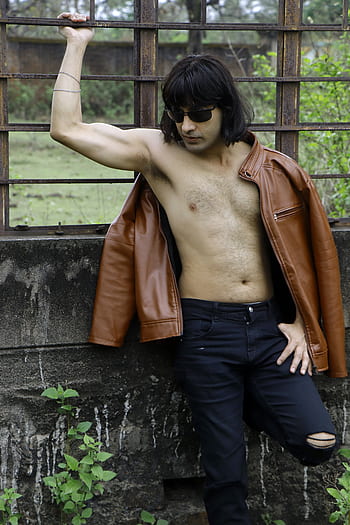 fashion, fitness, long hair, body, handsome, sexy male, commercial use, brand, style, pose, mussels body