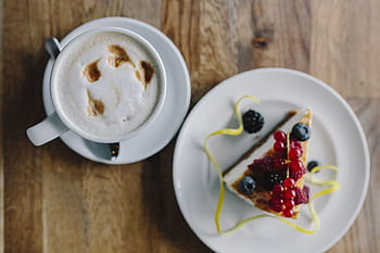 café, queijo, frutas, bolo, hora, tarde, delicioso, sobremesa, torta, cheesecake, gostoso