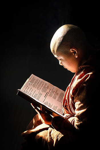 theravada buddhismus, samanera, nováček, buddhista, klášter, čtení, mnich, lidé, zpívání, víra, náboženství