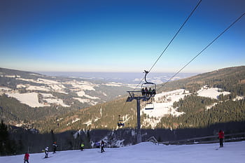austria ski, lift, Austria, Ski Lift, Panorama, dingin, hutan, bukit, gunung, alam, ski