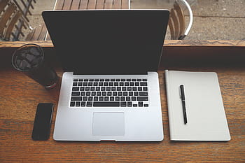 macbook pro, macbook, pro, laptop, počítač, technologie, poznámkový blok, pero, iphone, mobilní, pohybliví, napít se