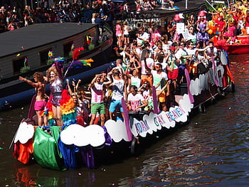 gay Pride, amsterdam, barca, Prinsengracht, Olanda, omosessuale, stile di vita, omosessualità, dimostrazione