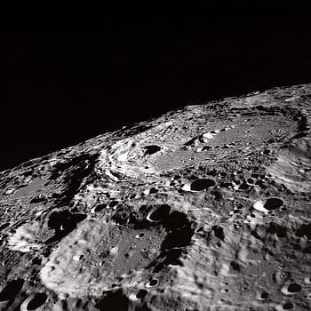 äußere, Krater-Draufsicht-Fotografie, Mond, Krater, oben, Aussicht, Fotografie, Natur, Wasser, Meer, Rock - Objekt