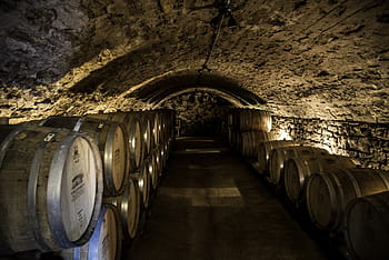 víno, stárnutí, pokoj, místnost, wollersheim vinařství, stárnutí vína, vinařství, wisconsin, hlaveň, fotografie, veřejná doména, vinný sud