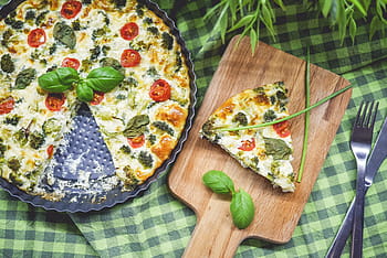 torta de brócolis fitness, assado, saudável, fitness, brócolis, torta, manjericão, cozimento, chef, cozinhar, jantar