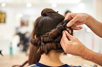 vlasy, kadeřník, údržba, design, žena, řezání, móda, portrét, dívka, krása, salon