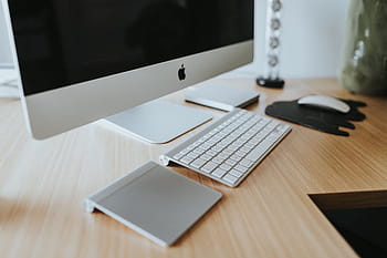 白、 アップルイマックコンピューター、 象のマウスパッド、 ホワイトアップル、 アップルiMac、 コンピューター、 象、 マウスパッド、 iMac、 アップル、 キーボード