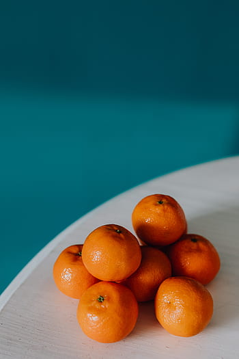 mandarina, fruta, saludable, comida, naranja, mandarinas, mesa
