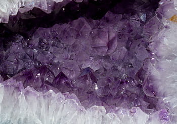 ungu, putih, geode, batu kecubung, violet, gua kristal, druze, puncak permata, bongkahan batu mulia, ungu tua, transparan