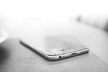Minimalis, Hancur, iPhone, Retak, Layar, hari buruk, rusak, macet, tampilan, iphone 6, telepon