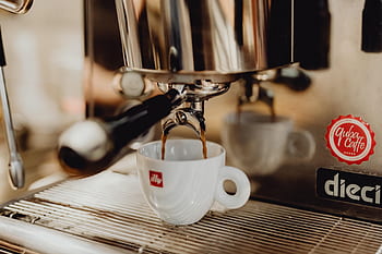 café, vaso, máquina, cafetería, mañana, cafetera, barista, elaboración de la cerveza, café exprés, pausa para el café, caliente
