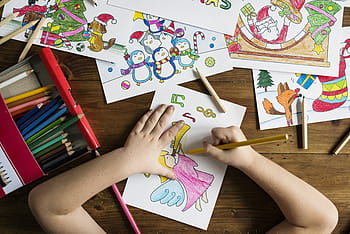 persona che disegna angelo, bambini, ragazzo, bambino, elementare, bambini piccoli, infanzia, Natale, vacanza, yuletide, laboratorio