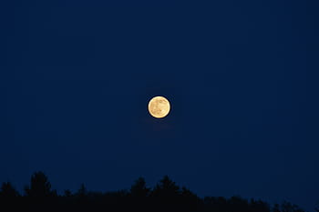 Mond, Himmel, Nacht-, dunkel, Nachthimmel, Vollmond
